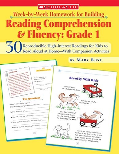 9780439616560: Week-by-Week Homework for Building Reading Comprehension & Fluency: Grade 1: 30 Reproducible High-Interest Readings for Kids to Read Aloud at Home―With Companion Activities