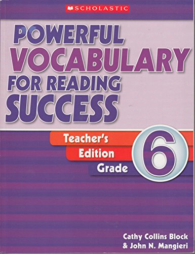 Powerful Vocabulary for Reading Success: Grade 6: Teaching Guide (9780439640633) by Scholastic