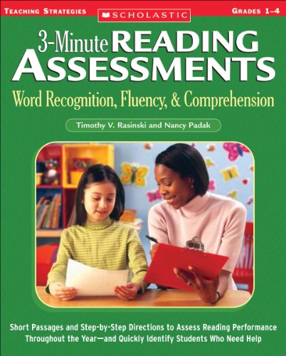 9780439650892: 3-minute Reading Assessments Word Recognition, Fluency, & Comprehension: Grades 1-4