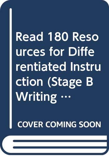 Beispielbild fr Read 180 Resources for Differentiated Instruction (Stage B, Writing and Grammar Strategies) zum Verkauf von Allied Book Company Inc.