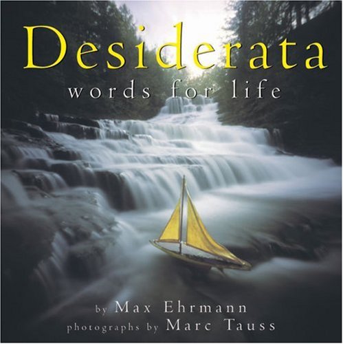 Beispielbild fr Desiderata: Words For Life (pob) zum Verkauf von SecondSale