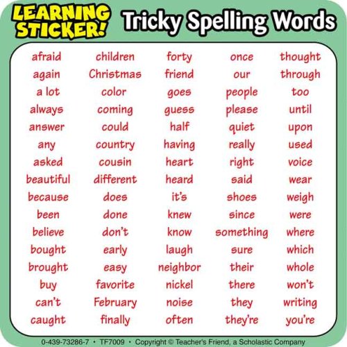 Tricky Words Learning Stickers (9780439732864) by Scholastic