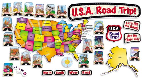 9780439749220: USA Road Trip! Bulletin Board