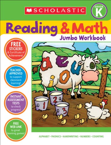 Imagen de archivo de Reading & Math Jumbo Workbook: Grade K a la venta por Ergodebooks