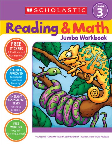 Imagen de archivo de Reading & Math Jumbo Workbook: Grade 3 a la venta por Ergodebooks