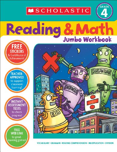 Imagen de archivo de Reading & Math Jumbo Workbook: Grade 4 a la venta por Ergodebooks