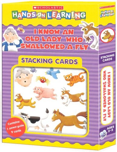 9780439814478: I Know an Old Lady Who Swallowed a Fly: Hands-on Learniing Stacking Cards