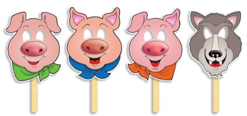 9780439824279: Three Little Pigs: Fairy Tale Masks With Easy-to-Read Play!