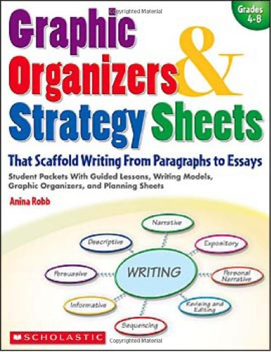 Beispielbild fr Graphic Organizers and Strategy Sheets : That Scaffold Writing from Paragraphs to Essays - Student Packets with Guided Lessons, Writing Models, Graphic Organizers, and Planning Sheets zum Verkauf von Better World Books