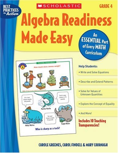 Beispielbild fr Algebra Readiness Made Easy: Grade 4: An Essential Part of Every Math Curriculum zum Verkauf von Goodwill