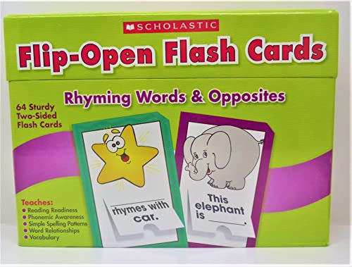 9780439862332: Rhyming Words & Opposites Flip-open Flash Cards