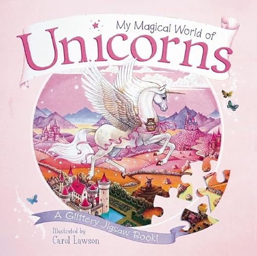 Beispielbild fr My Magical World of Unicorns: A Glittery Jigsaw Book zum Verkauf von WorldofBooks