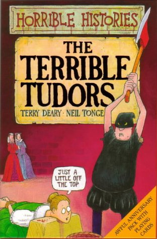 9780439977050: Terrible Tudors Book and Playing Cards Pack (Horrible Histories)