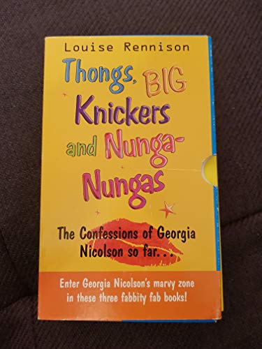 Imagen de archivo de Louise Rennison Set in Slipcase "Thongs, Big Knickers and Nunga-nungas" (Angus Thongs and Full-Frontal Snogging; It's OK, I'm wearing Really Big Knickers; Knocked Out by my Nunga-Nungas) a la venta por WorldofBooks