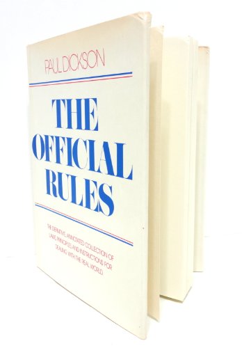 Imagen de archivo de The Official Rules a la venta por BookHolders