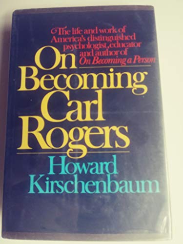 Stock image for On Becoming Carl Rogers for sale by Better World Books