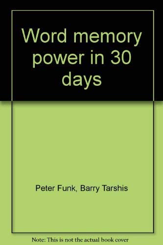 9780440086246: WORD MEMORY POWER IN 30 DAYS