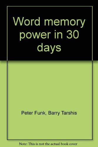 9780440086246: Word memory power in 30 days