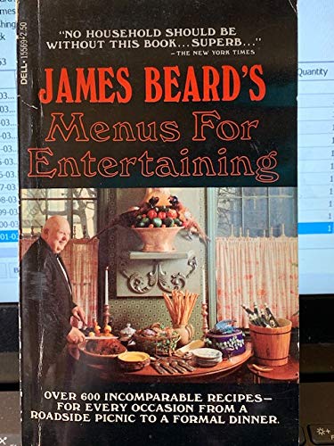 Stock image for James Beard's Menus for Entertaining for sale by Wonder Book