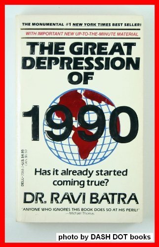 Stock image for GREAT DEPRESSION OF 1990 for sale by SecondSale