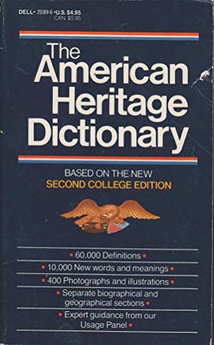 Imagen de archivo de The American Heritage Dictionary a la venta por BookHolders
