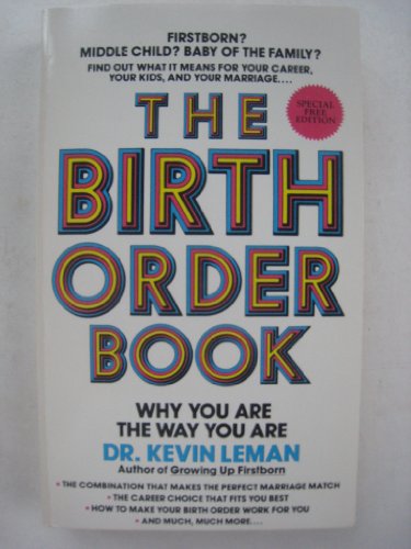 Imagen de archivo de The Birth Order Book: Why You Are the Way You Are a la venta por JR Books