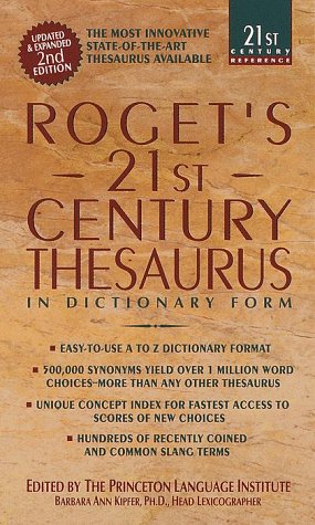 Imagen de archivo de Roget's 21st Century Thesaurus: The Essential Reference for Home, School, or Office a la venta por Eva's Bcherregal