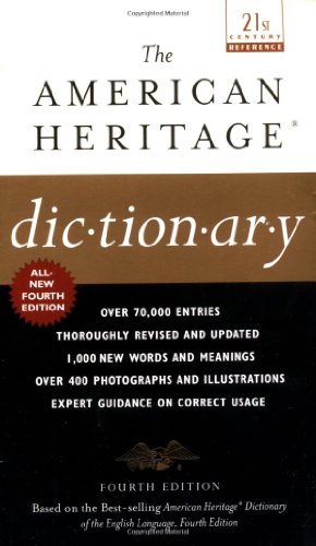 Stock image for The American Heritage Dictionary. for sale by Library House Internet Sales