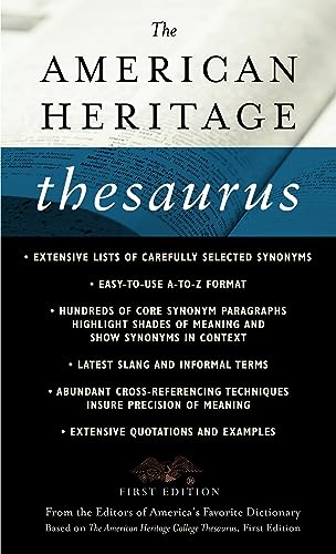 9780440242543: The American Heritage Thesaurus