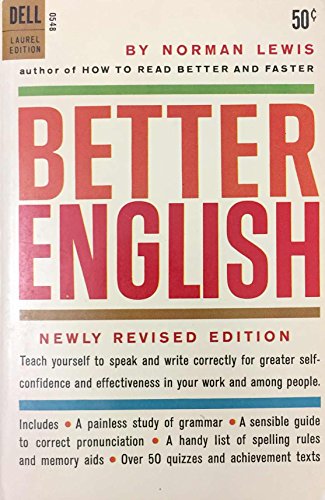 Beispielbild fr Better English zum Verkauf von Better World Books