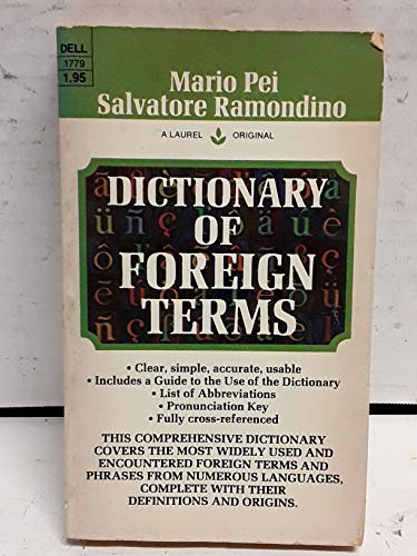 Beispielbild fr DICTIONARY OF FOREIGN TERMS zum Verkauf von Neil Shillington: Bookdealer/Booksearch