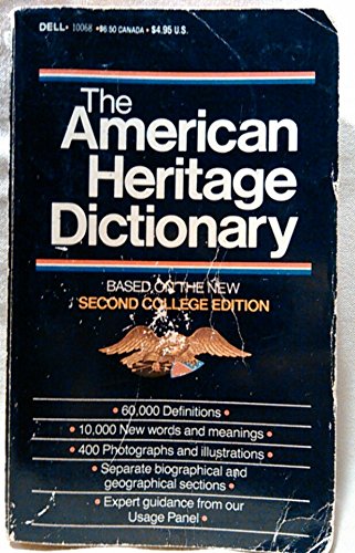 Beispielbild fr The American Heritage Dictionary zum Verkauf von Better World Books
