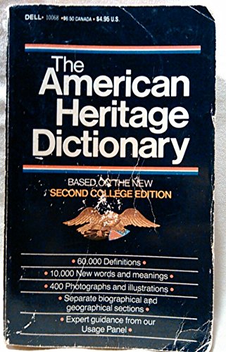 Stock image for The American Heritage Dictionary for sale by Better World Books