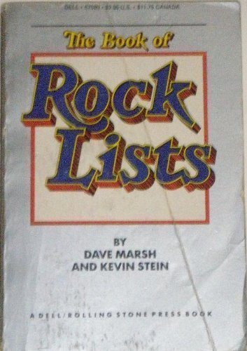 Stock image for The Book of Rock Lists for sale by HPB-Diamond