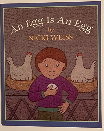 Imagen de archivo de an egg is an egg a la venta por Once Upon A Time Books