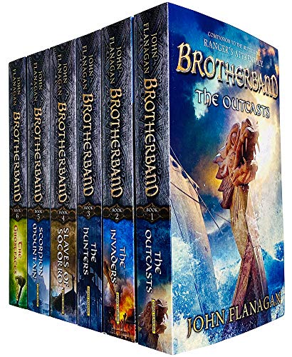Stock image for Brotherband Chronicles Series 6 Books Collection Set by John Flanagan (Outcasts, Invaders, Hunters, Slaves of Socorro, Scorpion Mountain & Ghostfaces) for sale by GF Books, Inc.