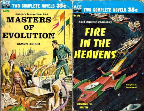 Stock image for Masters of Evolution / Fire in the Heavens (Vintage Ace Double, D-375) for sale by Books From California