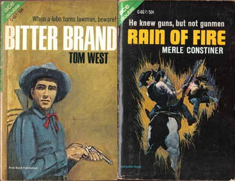 Imagen de archivo de Bitter Brand / Rain of Fire (Ace Western Double, G-607) a la venta por ThriftBooks-Dallas