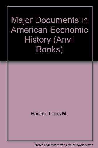 Beispielbild fr Major Documents in American Economic History, Vol.2: the Problems of a World Power, the 20th Century zum Verkauf von Better World Books