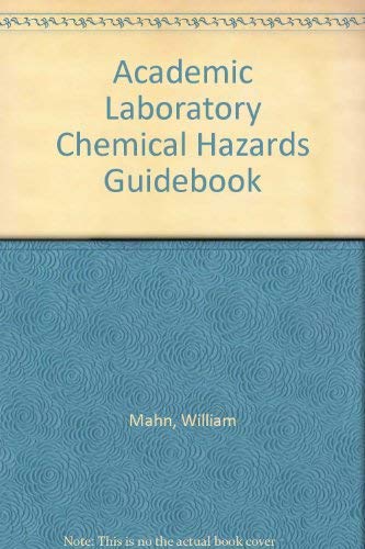 Imagen de archivo de Academic Laboratory Chemical Hazards Guidebook a la venta por HPB-Red