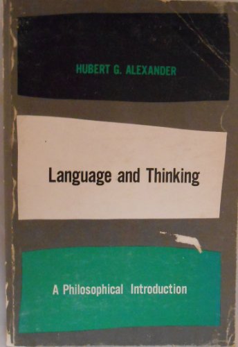 Stock image for Language and Thinking: Philosophical Introduction for sale by WorldofBooks