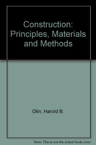 Imagen de archivo de Construction Principles, Materials and Methods a la venta por HPB-Red