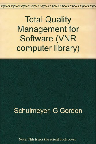 Imagen de archivo de Total Quality Management for Software a la venta por Better World Books