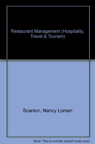 Beispielbild fr Restaurant Management (Hospitality, Travel & Tourism) zum Verkauf von Wonder Book