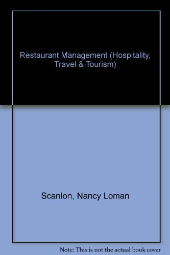 Imagen de archivo de Restaurant Management (Hospitality, Travel & Tourism) a la venta por Wonder Book