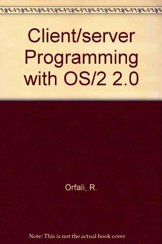 Imagen de archivo de Client/server programming with OS/2 2.0 (VNR computer library) a la venta por HPB-Red