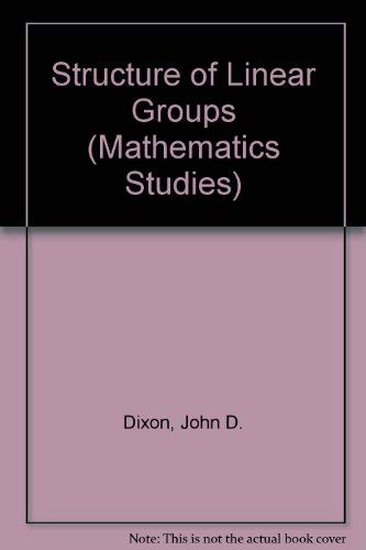 9780442021498: Structure of Linear Groups