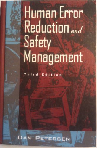 Imagen de archivo de Human Error Reduction and Safety Management (Industrial Health & Safety) a la venta por HPB-Red