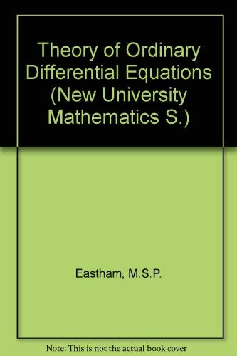 9780442022174: Theory of Ordinary Differential Equations