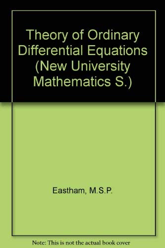 9780442022174: Theory of Ordinary Differential Equations (New University Mathematics S.)